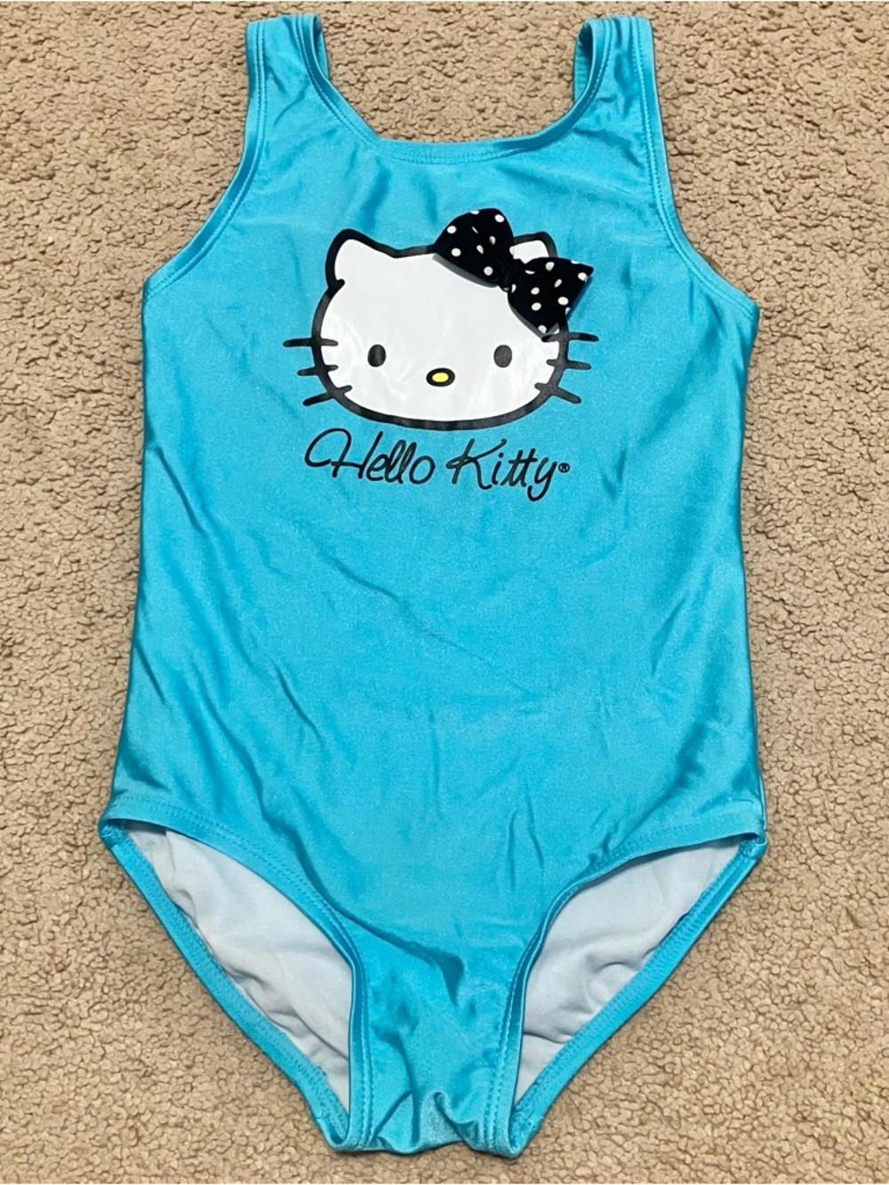 Hello Kitty Blue One Piece Swimsuit Girl’s Sz 4